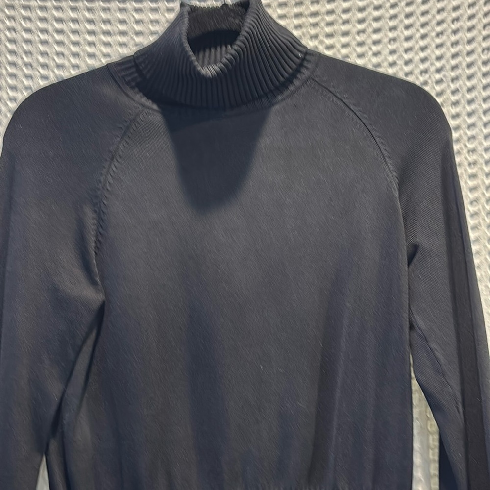 INC International Concepts black turtle neck sweater Very